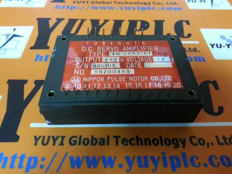 NIPPON TM-1802-01 DC SERVO AMPLIFIER - PLC DCS SERVO Control MOTOR ...