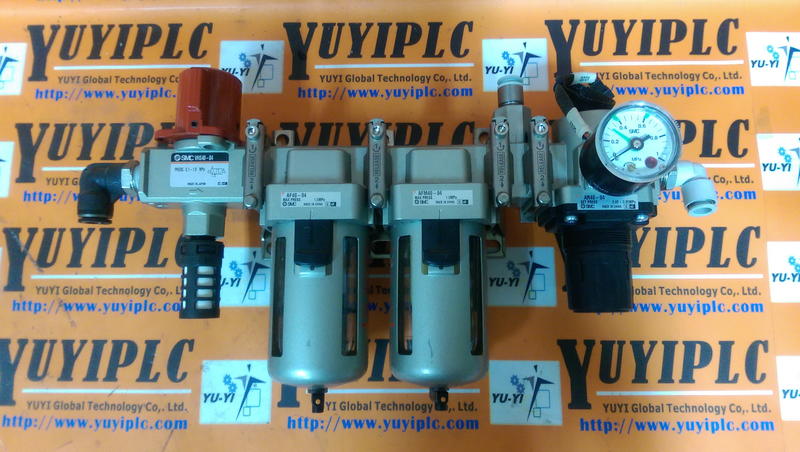 SMC VHS40-04 W/AF40-04 W/AR40-04 Pressure Gauge
