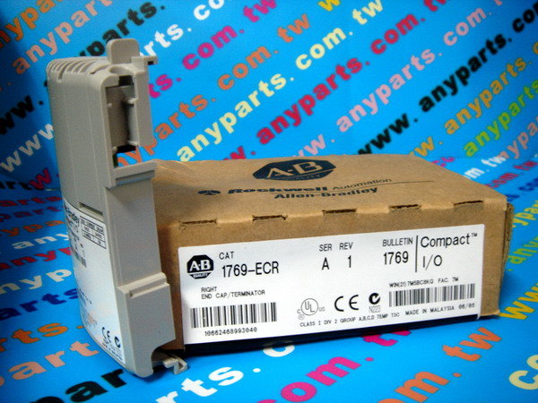 PLC-ALLEN BRADLEY 1769-ECR CAP/TERMINATOR RIGHT END FOR I/O