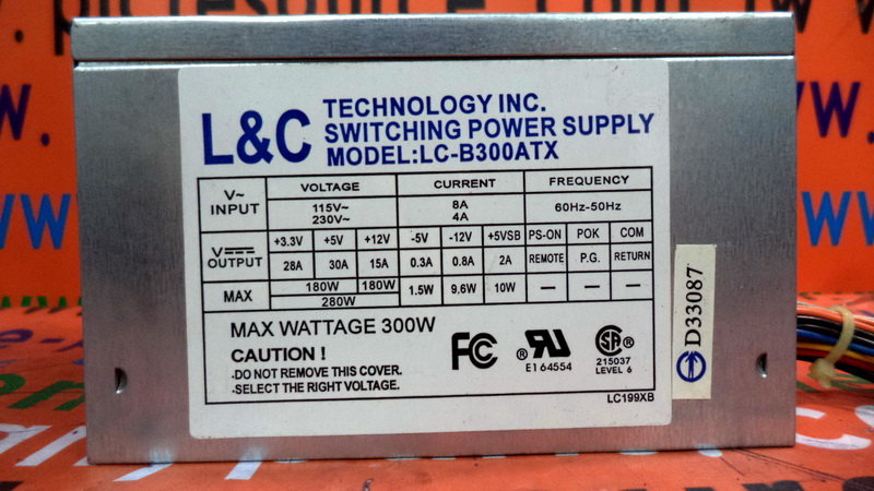 L&C SWITCHING POWER SUPPLY LC-B300ATX - PLC DCS SERVO Control MOTOR ...